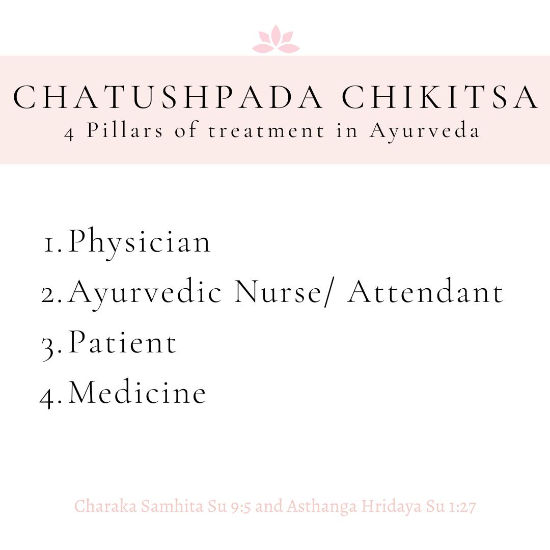 Chatushpada of Chikitsa ~ 4 pillars of treatment in Ayurveda