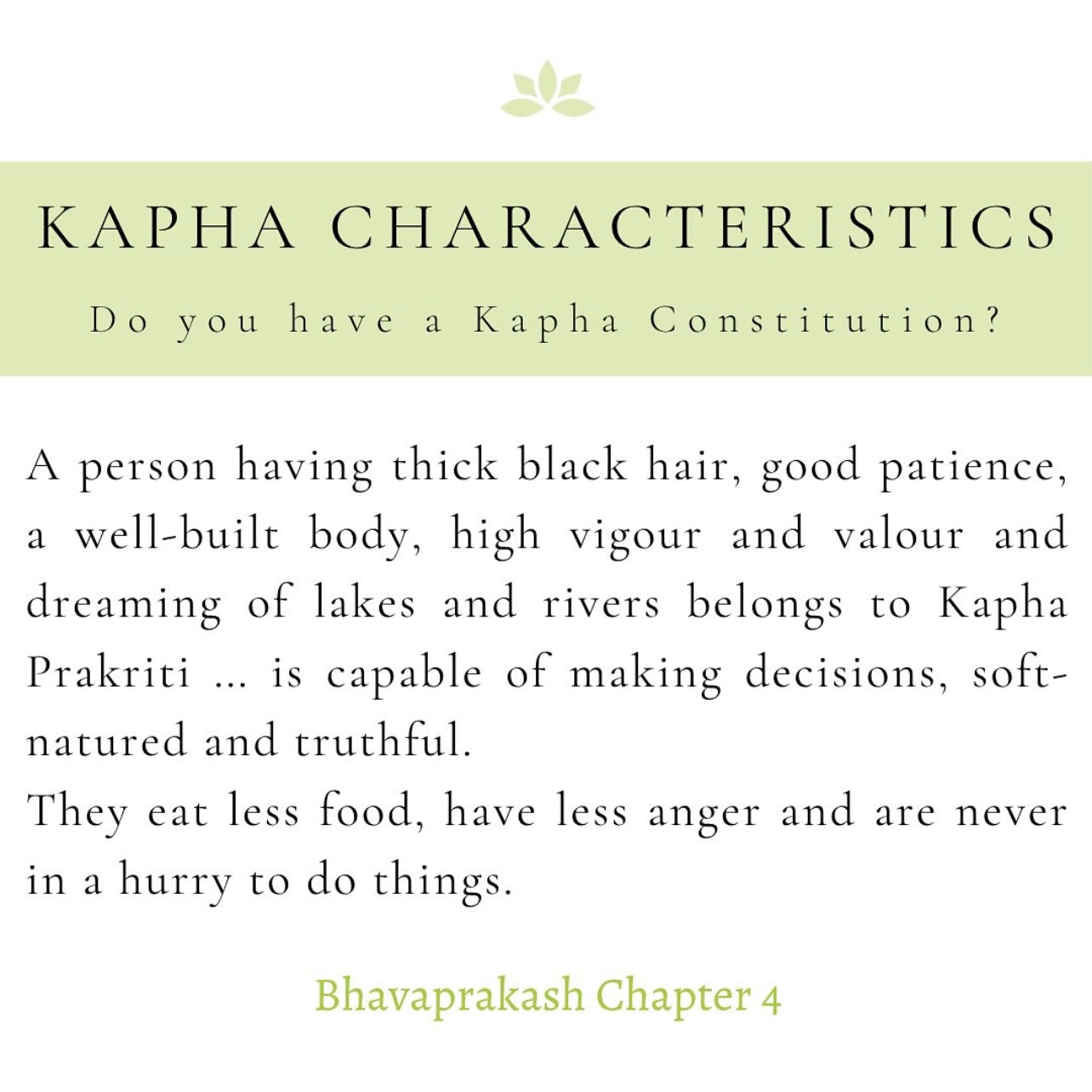 KAPHA DOSHA