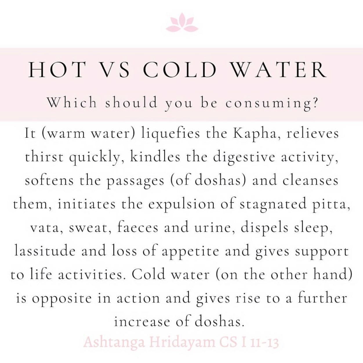 Why Cold Water is a BIG NO in Ayurveda