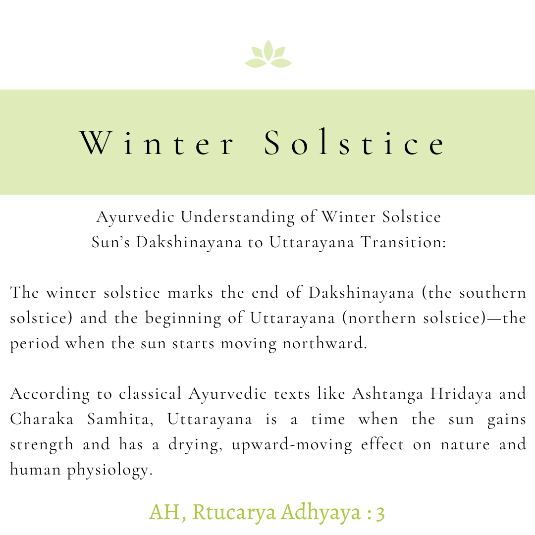 Winter Solstice & Seasonal Routine
