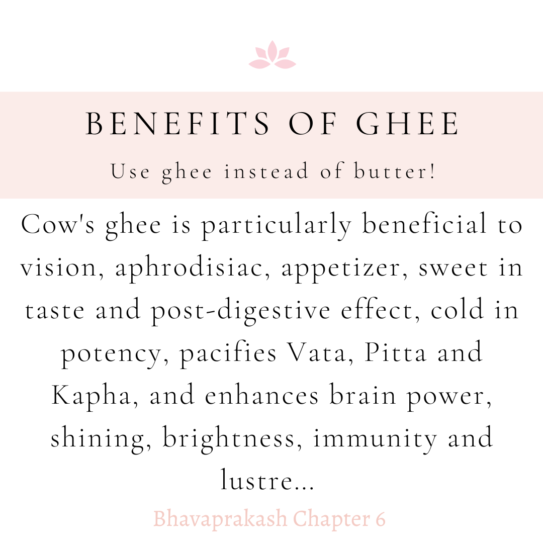 Benefits of Ghee.