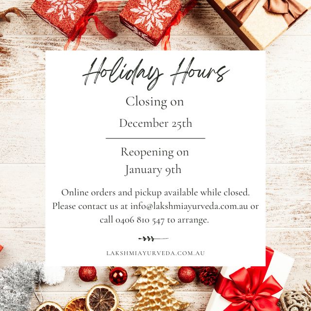 Christmas and New Years Holiday Hours