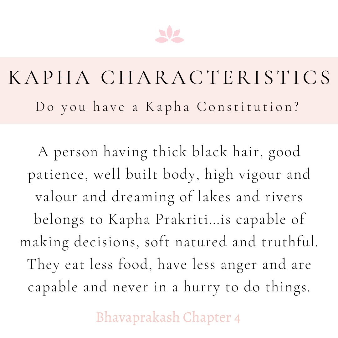 Kapha Characteristics