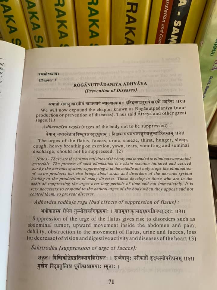 Suppression of Urges in Ayurveda
