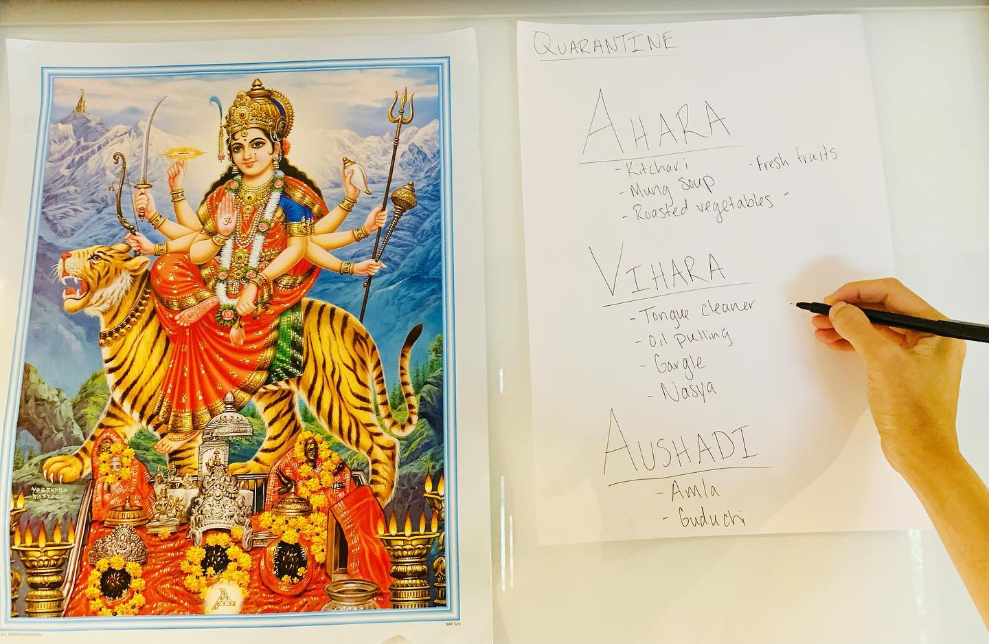 Have you thought of putting together your own Ayurvedic quarantine plan?