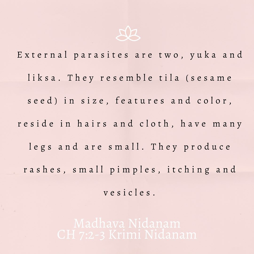 Ayurveda and Parasites.