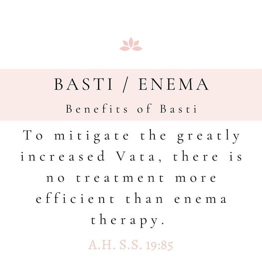 Basti Treatment