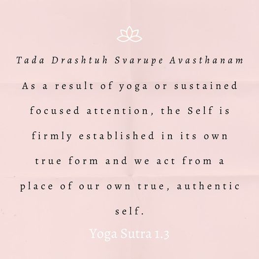 Yoga Sutra 1.3