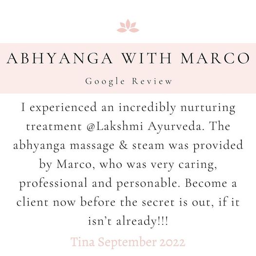 Abhyanga with Marco