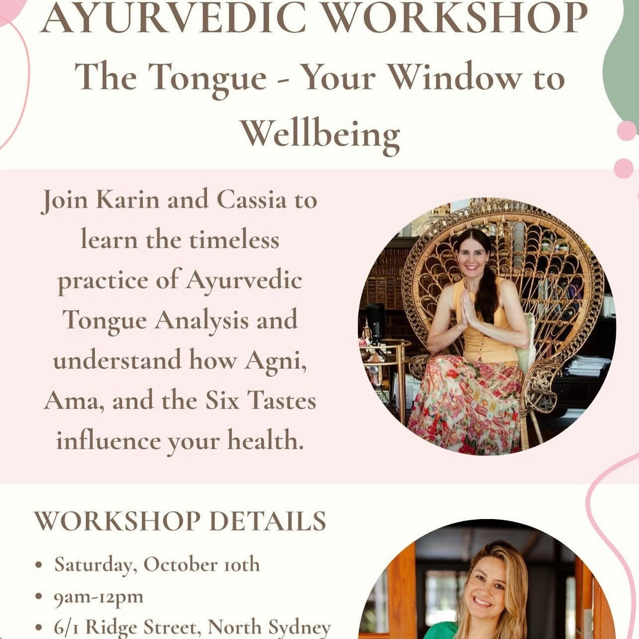 Sydney Tongue Workshop in October!