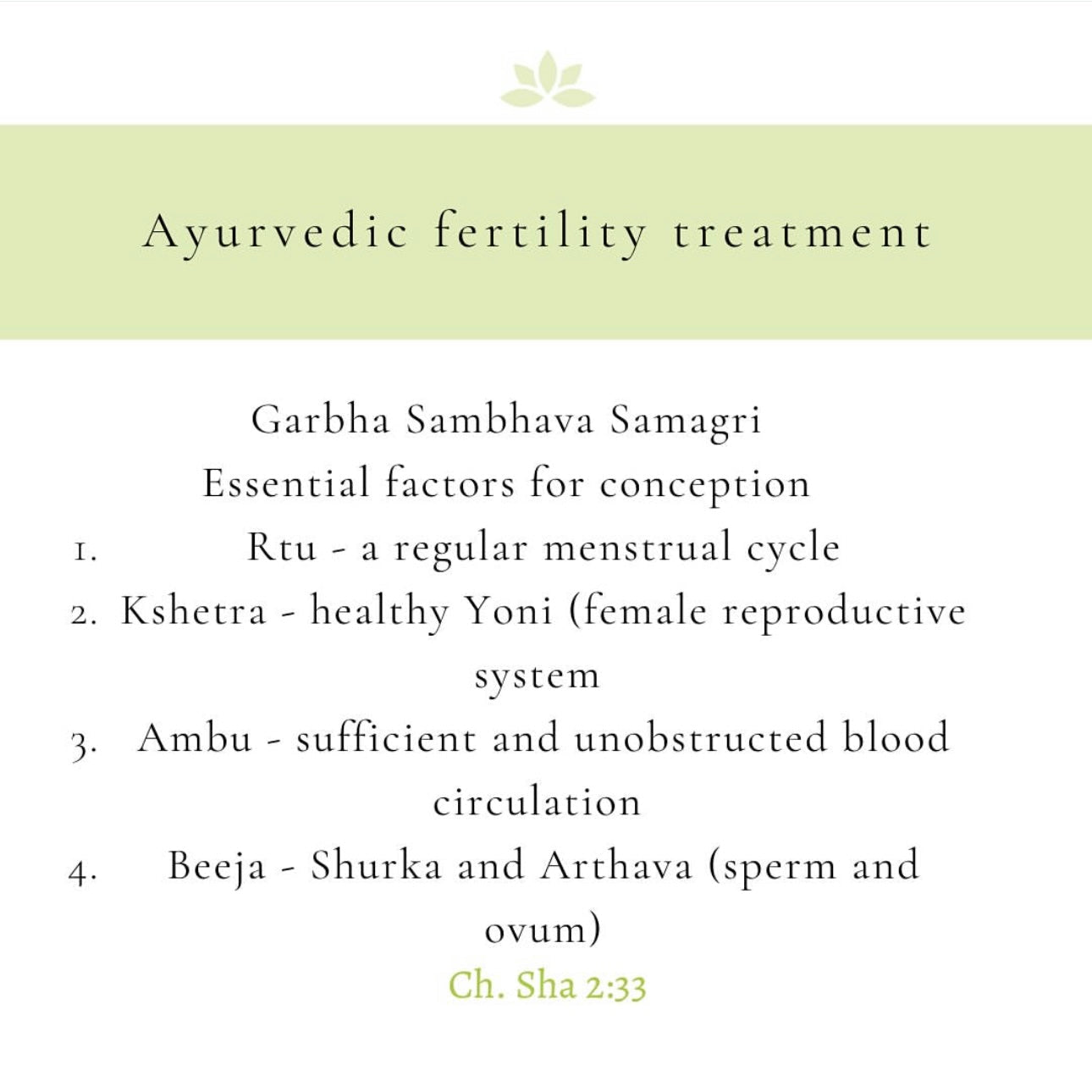 Ayurveda and Fertility Treatment