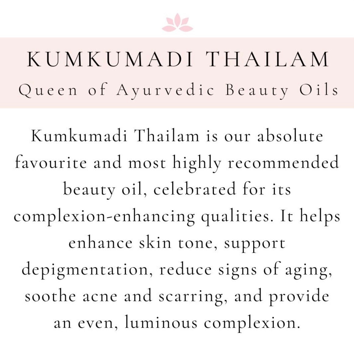 The beauty oil of Ayurveda