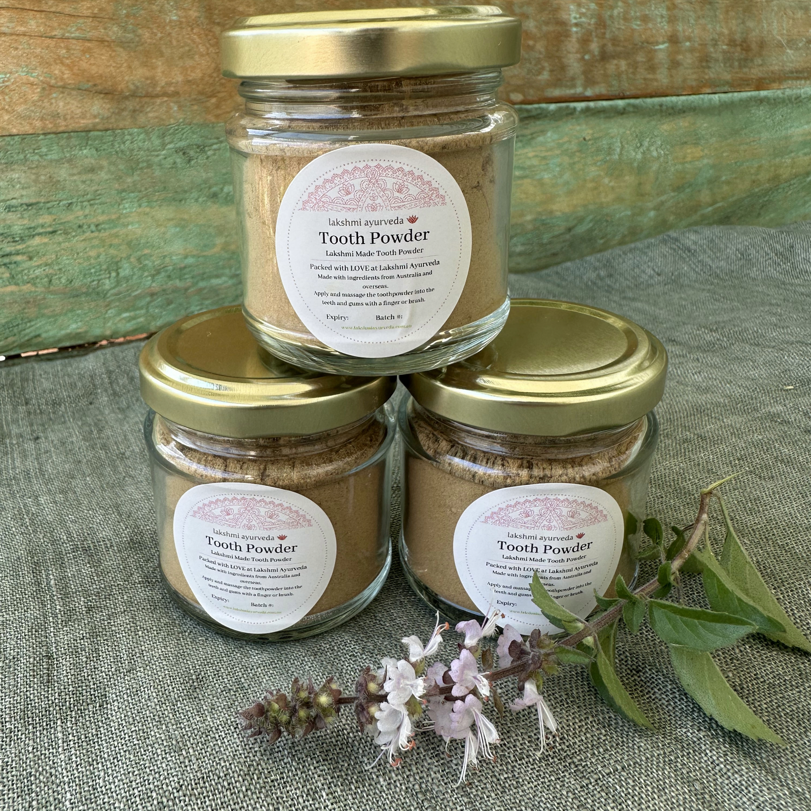 Our homemade Lakshmi Tooth Powder is back in stock!