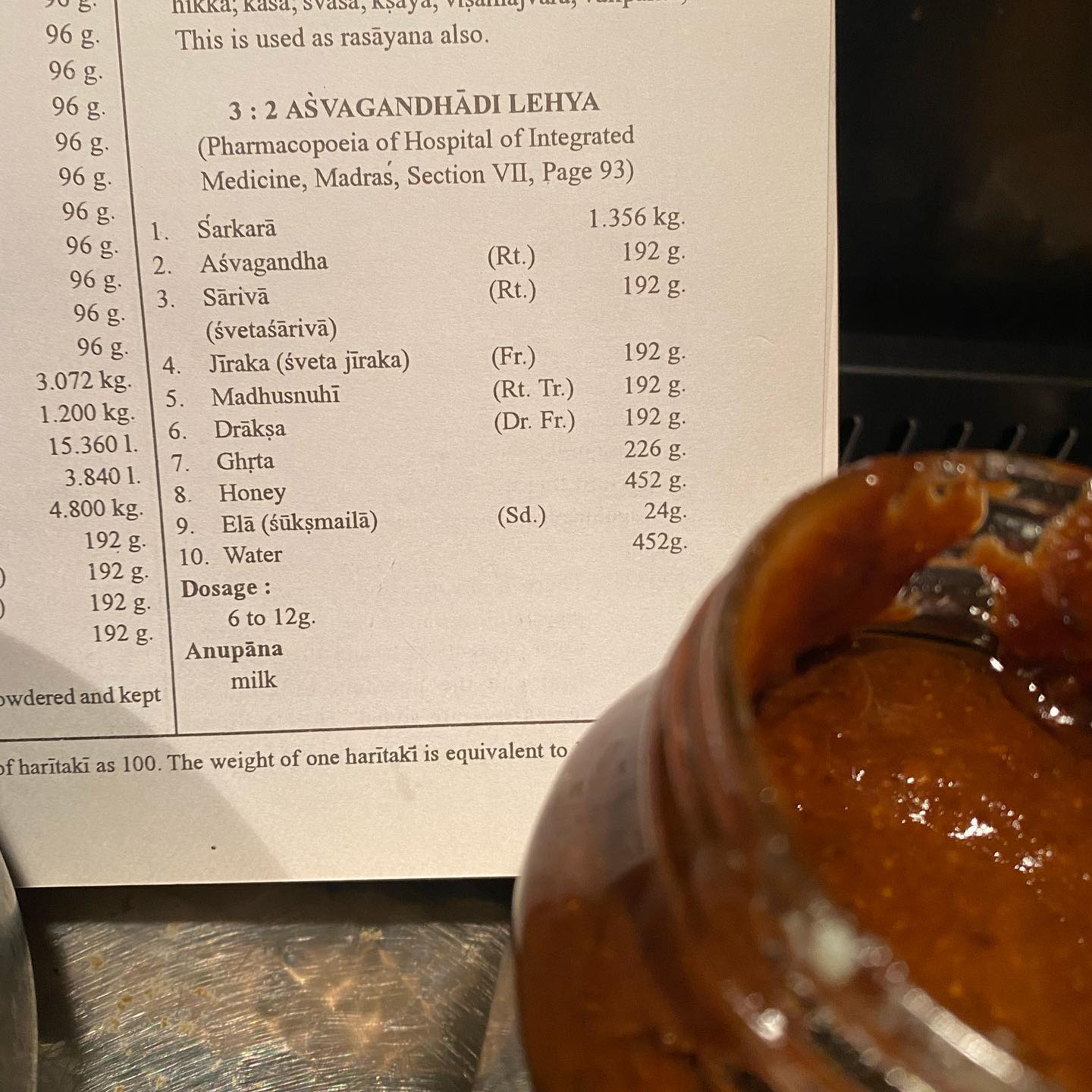 Ashwagandhadi Lehyam Preparation at Lakshmi Ayurveda