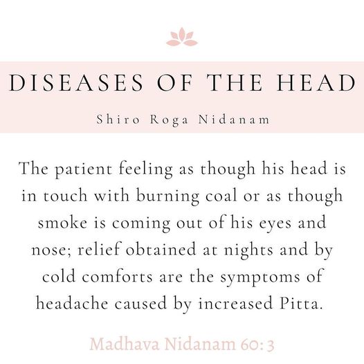 Treatment of Headaches in Ayurveda