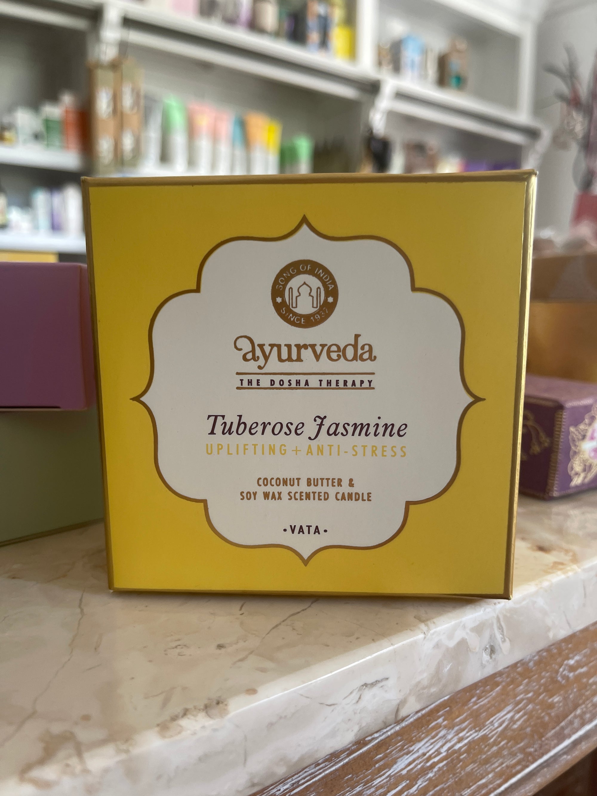 Tuberose Jasmine Coconut Butter & Soy Wax Scented Candle