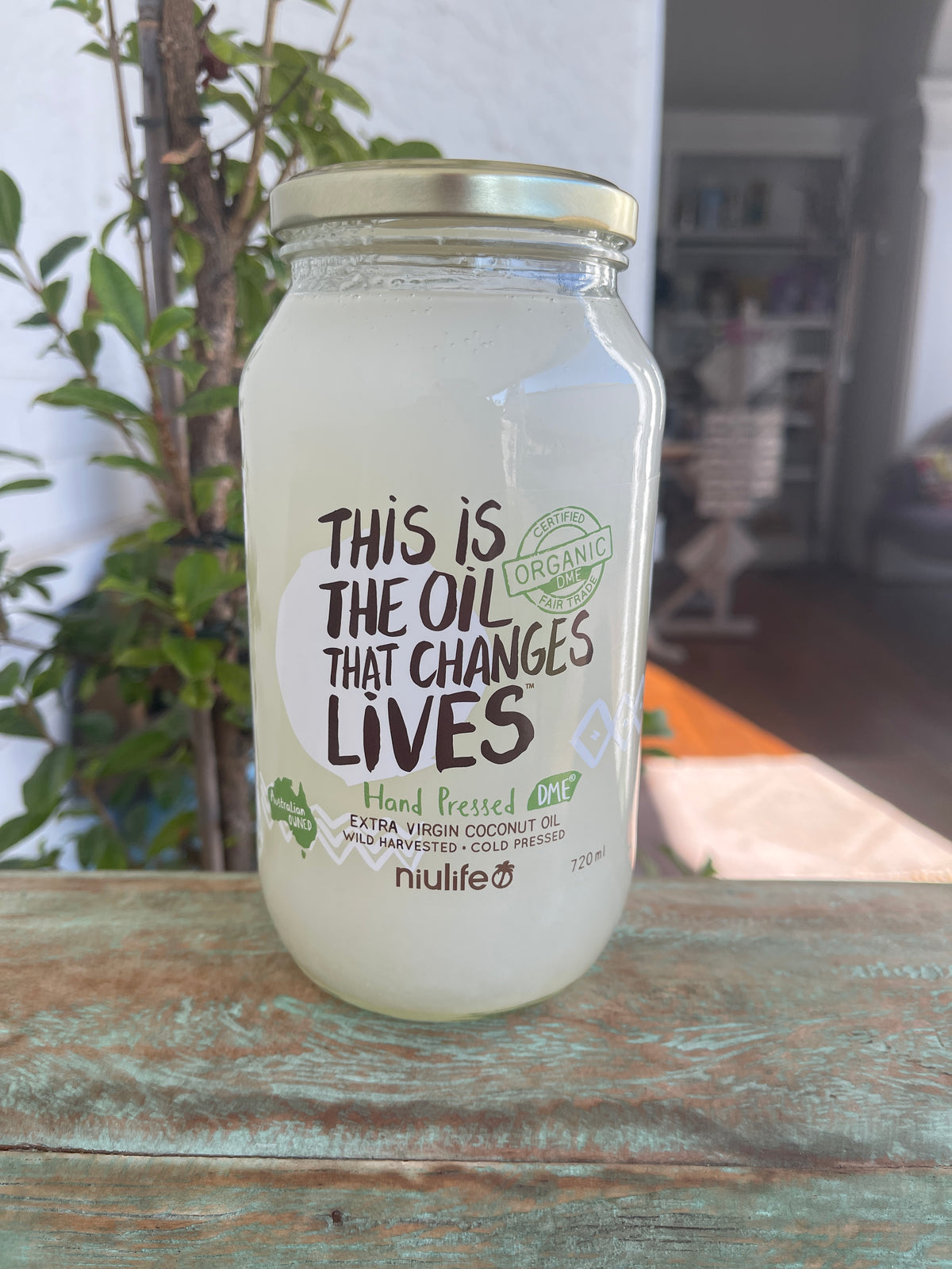 Extra Virgin Coconut Oil - Cold Pressed  Certified Organic  720ml