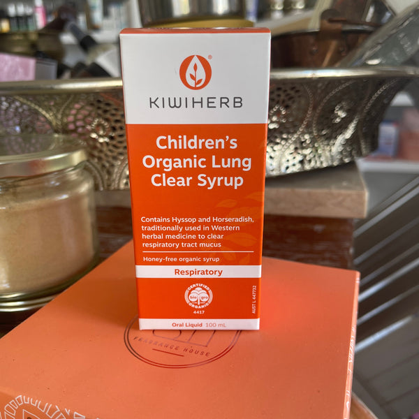 KiwiHerb Children's Organic Lung Clear Syrup - 100ml - Lakshmi Ayurveda