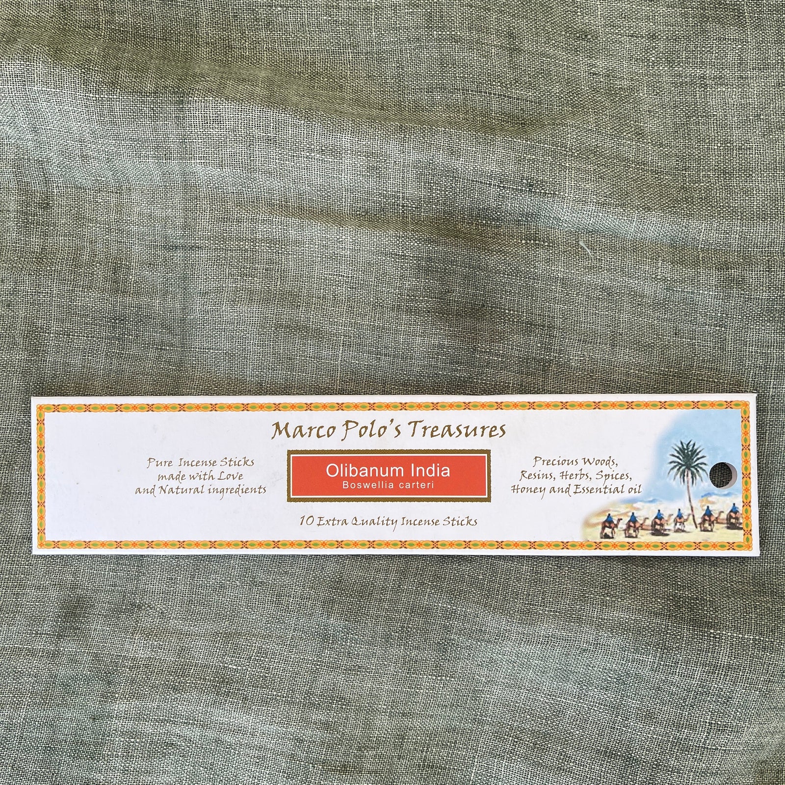 Marco Polo's Treasures Olibanum India - 10 Incense Sticks
