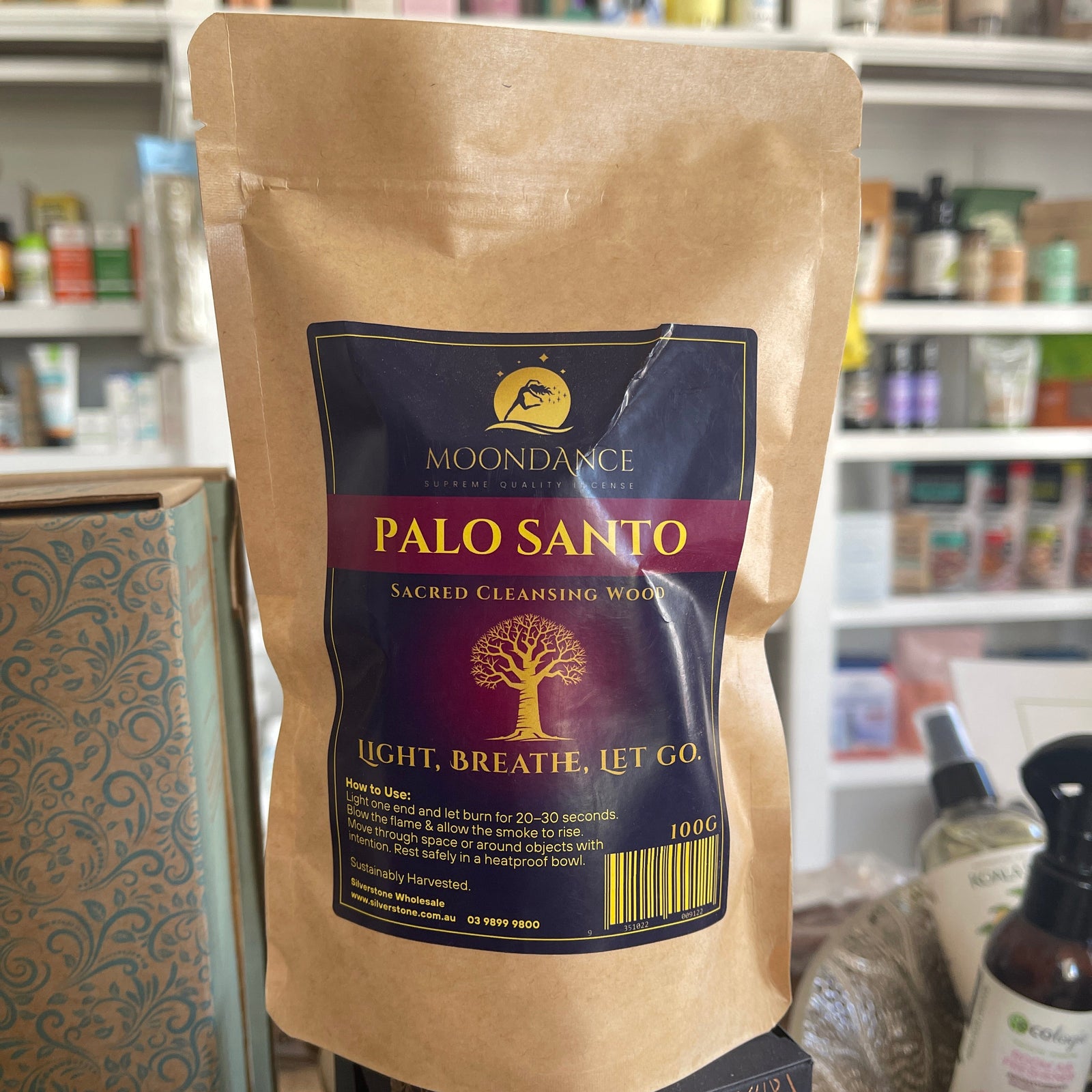 Palo Santo Resin & Wood Incense - Thick Stick 100g