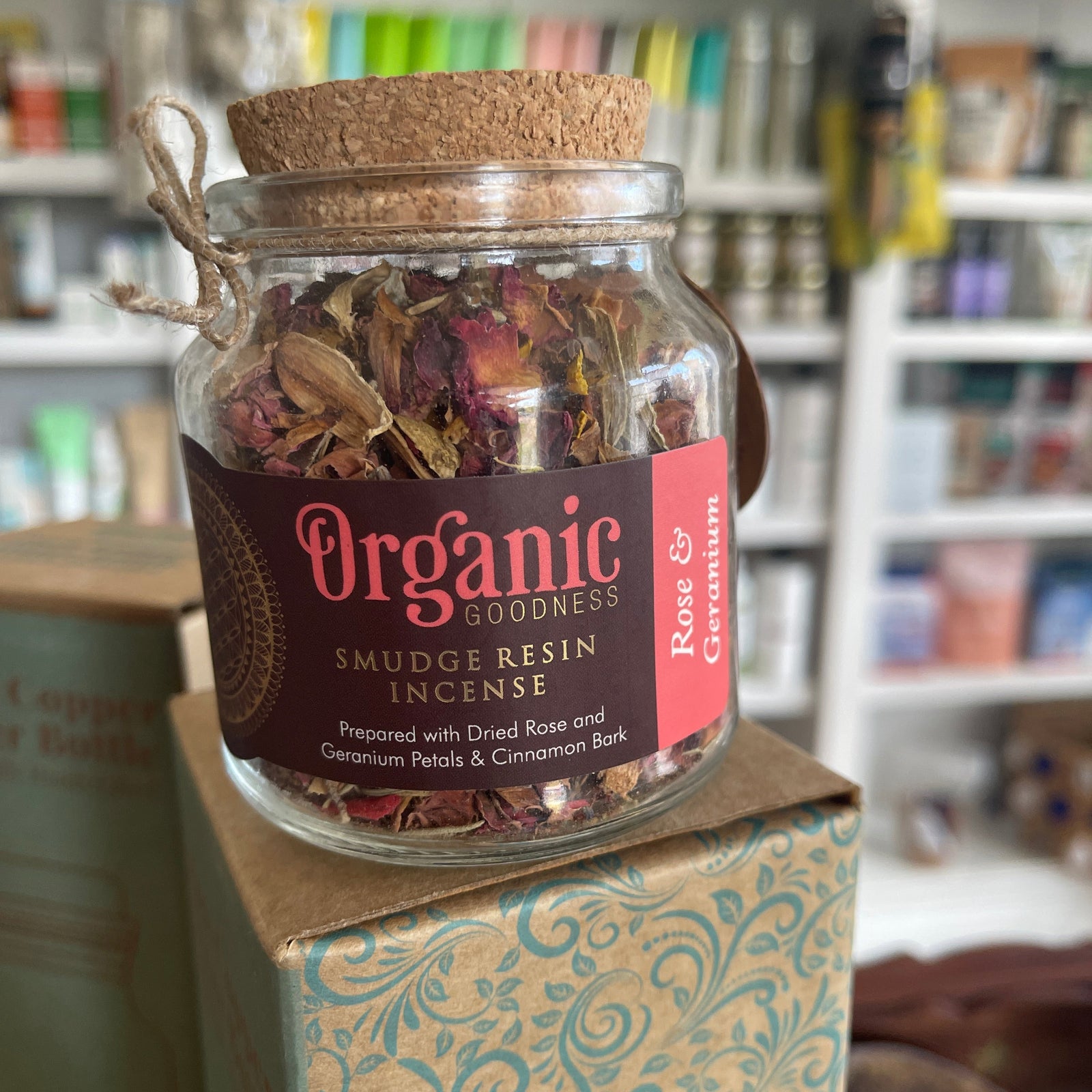Smudge Resin Incense Rose & Geranium