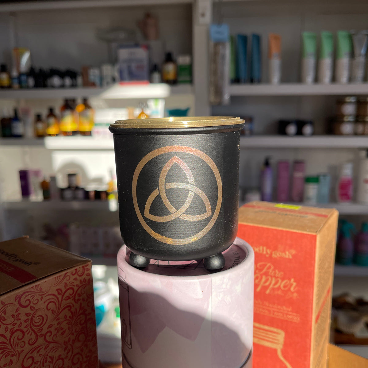Brass Grid Incense Charcoal Burner