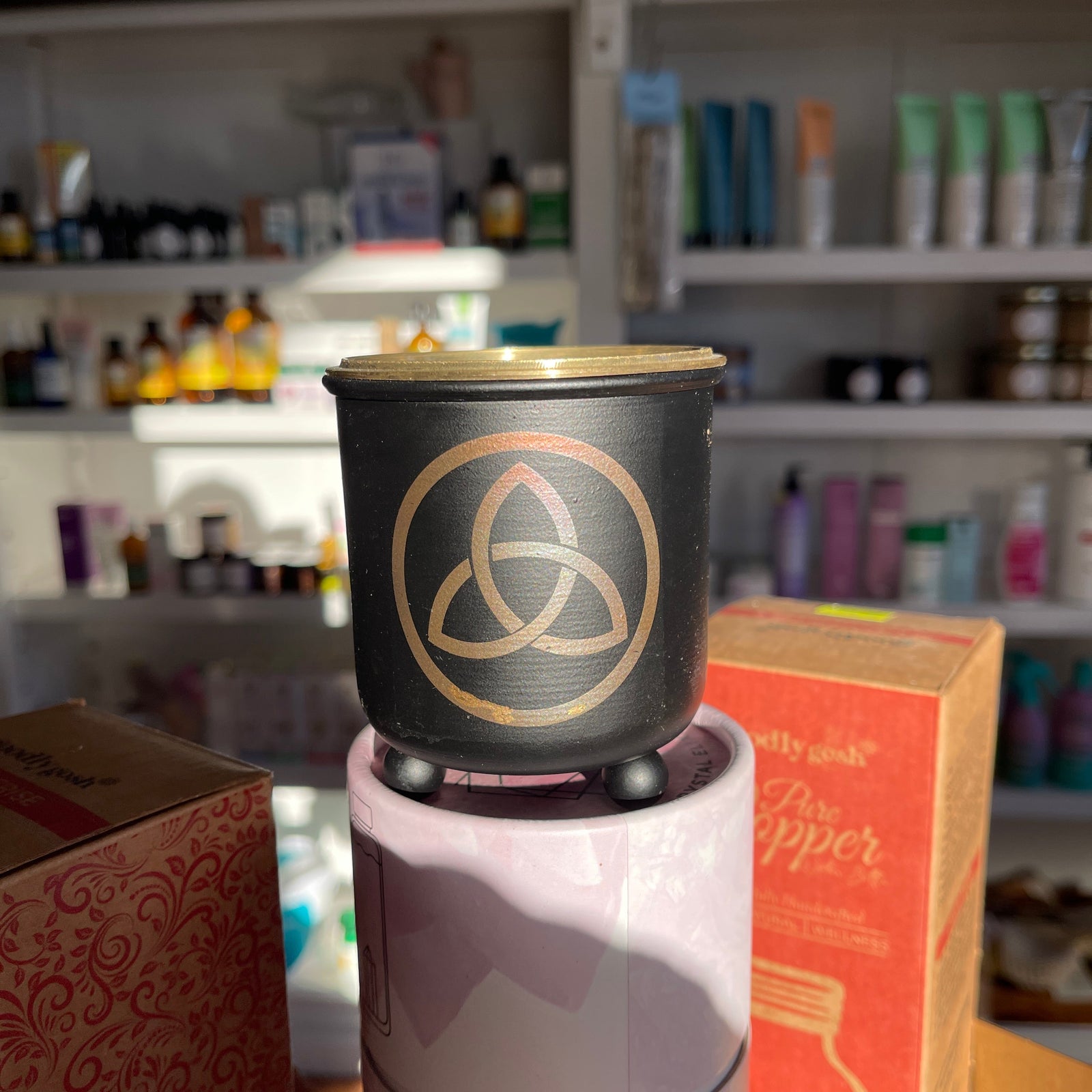 Brass Grid Incense Charcoal Burner