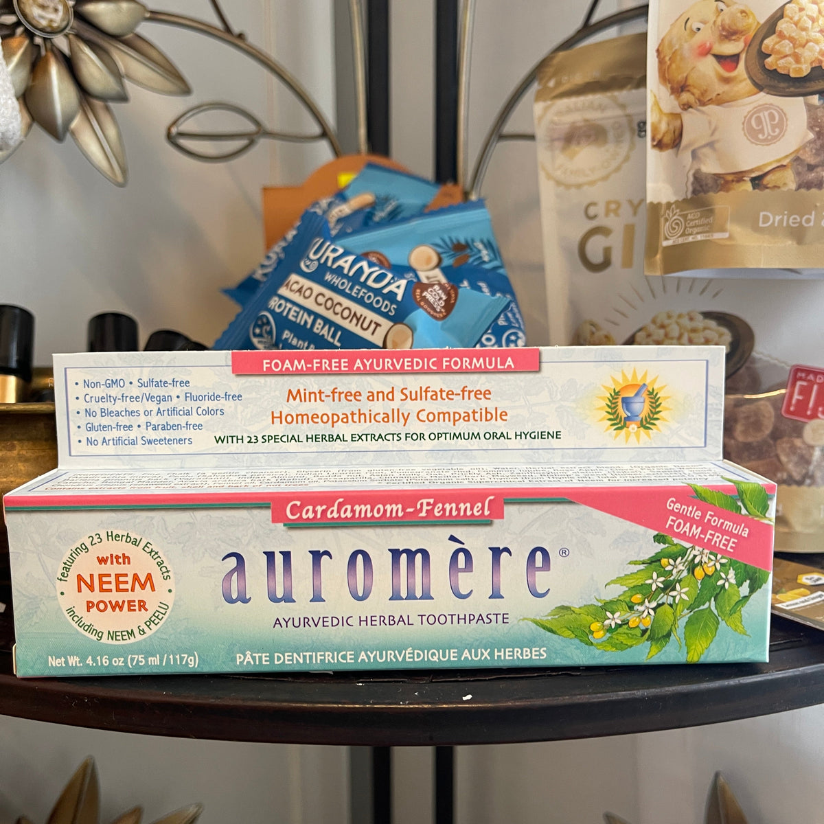 Auromere Ayurvedic Herbal Toothpaste Cardamom - Fennel