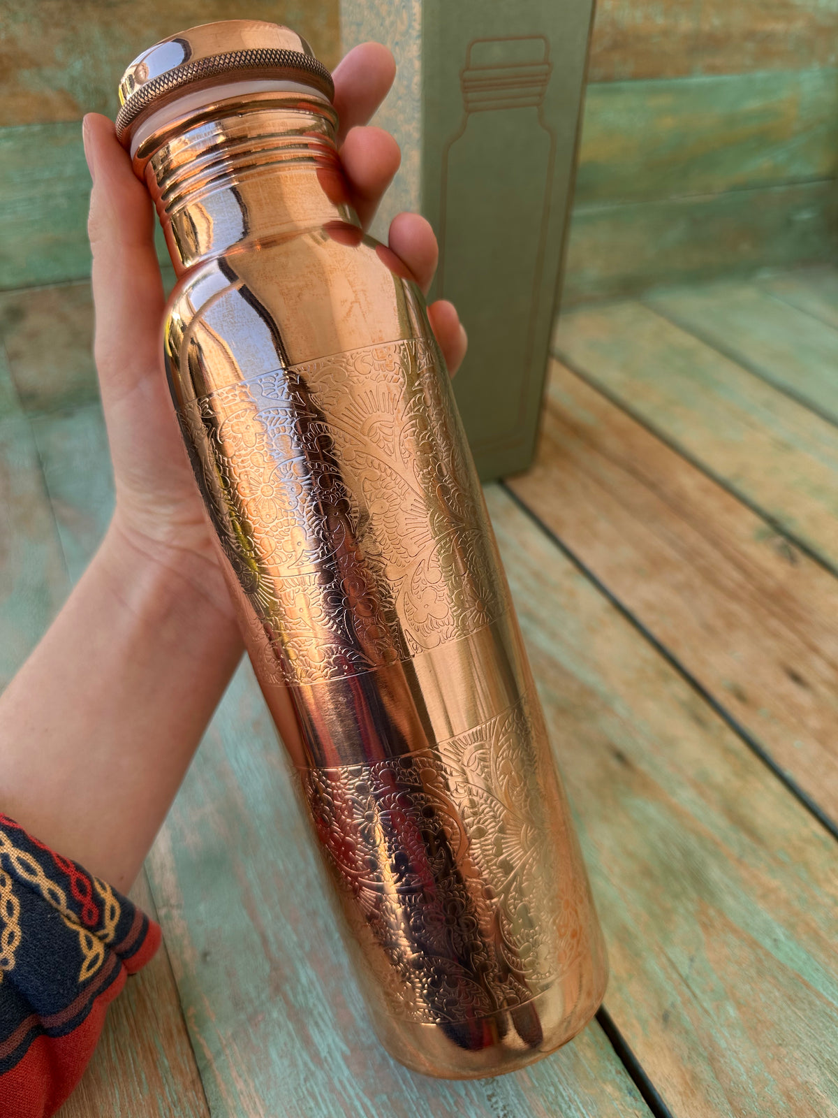 Pure Copper Water Bottle - 950ml