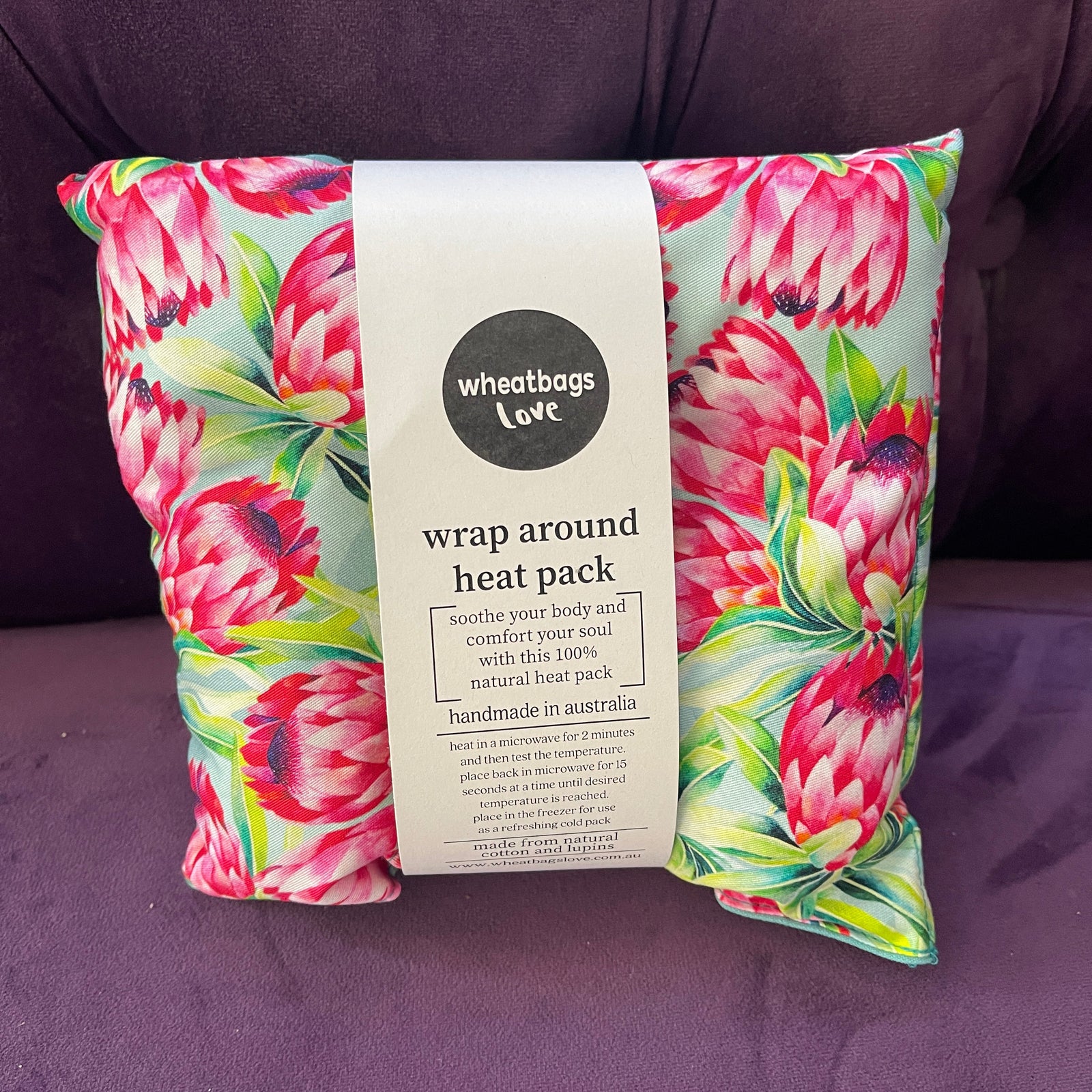 Wheatbags Love - Wrap Around Heat/Cold Pack Protea