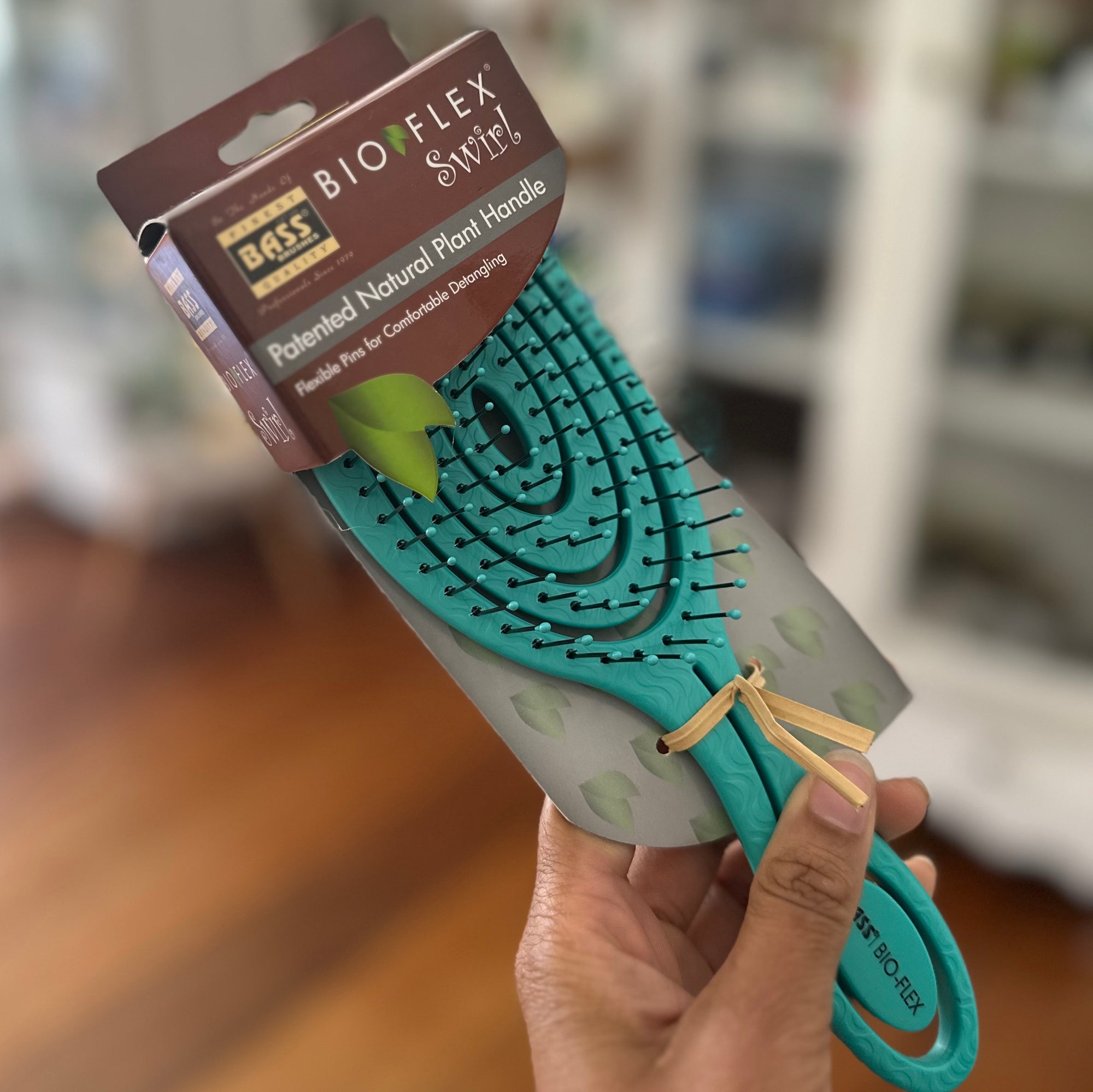 Bioflex Swirl Brush- Patented Natural Plant Handle