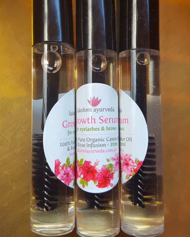 Lakshmi Ayurveda's growth serum for eyelashes and brows