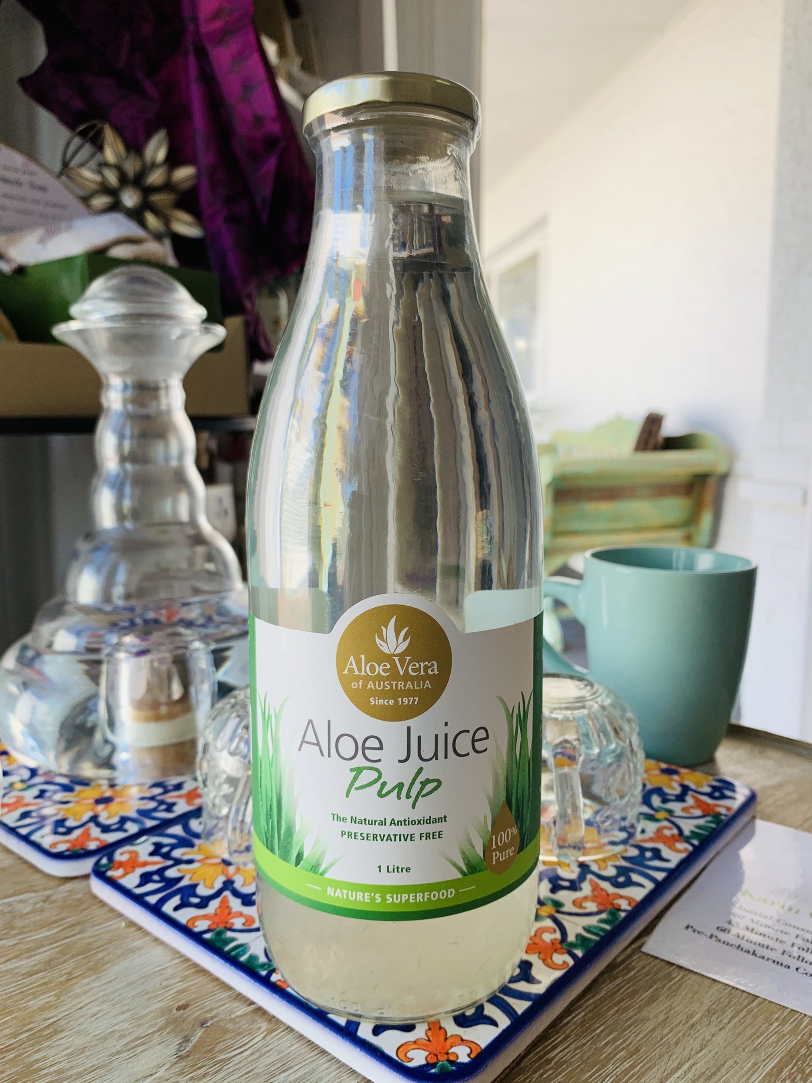 Aloe Vera Juice 1 litre - Natural Crush/Pulp