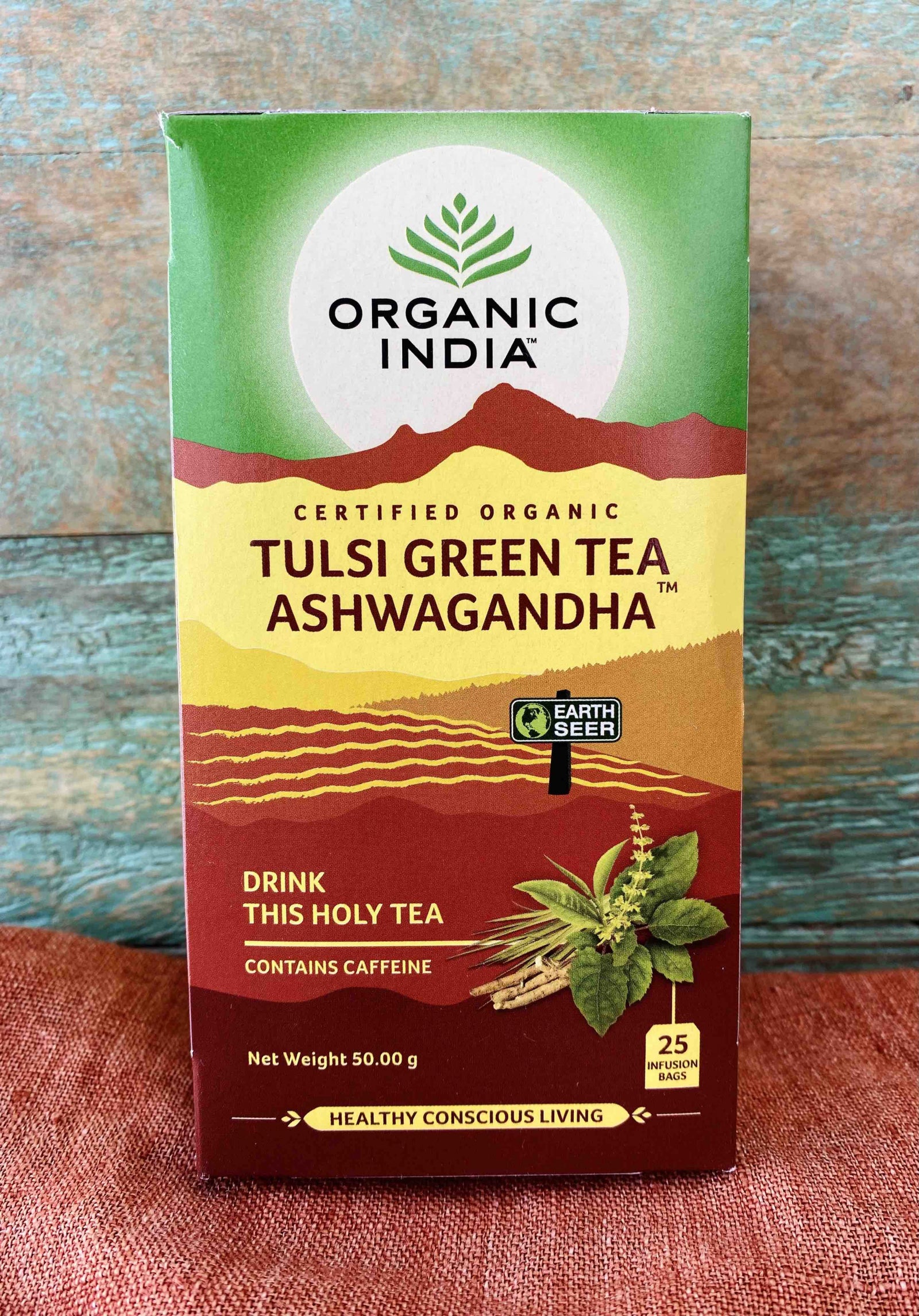 Organic India Tea - Tulsi Green Tea Ashwagandha