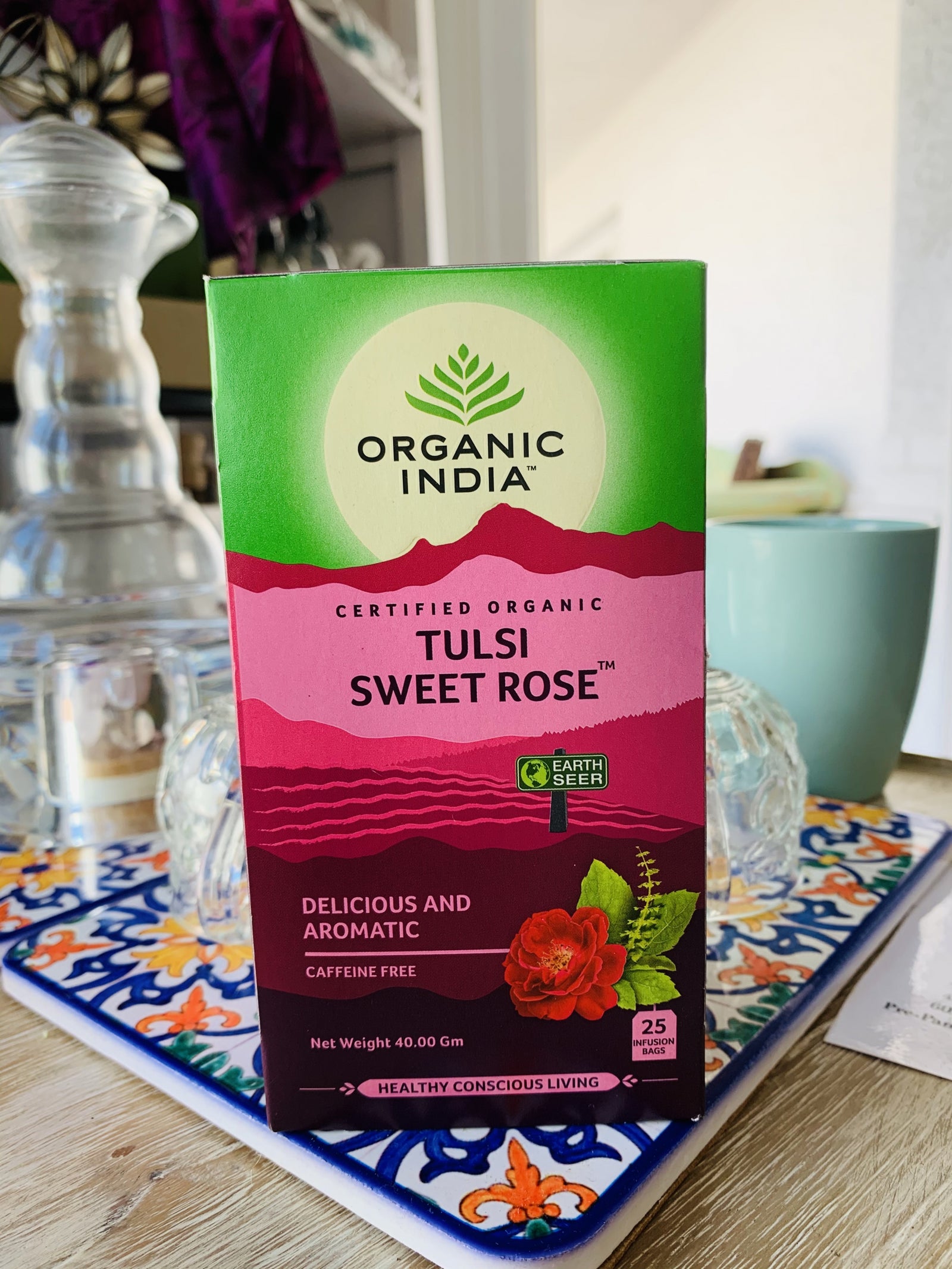 Organic Tulsi Sweet Rose Tea