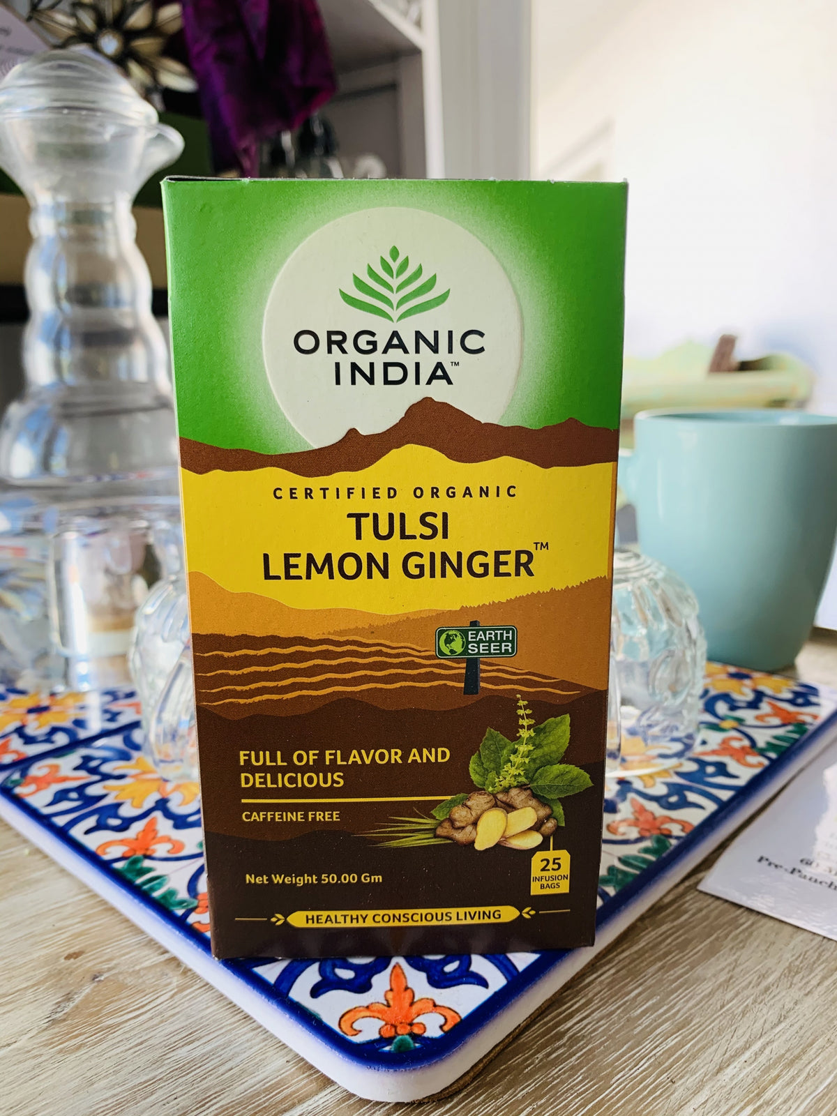 Organic India Tulsi Lemon Ginger Tea